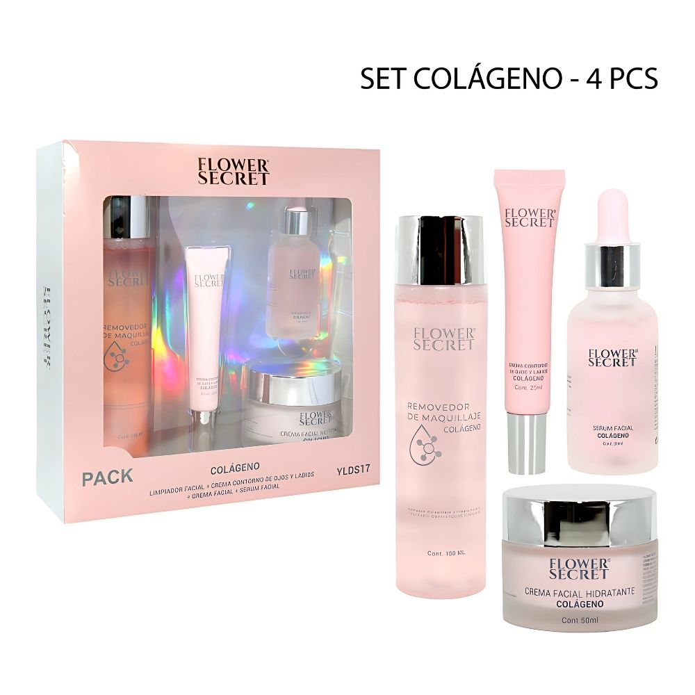 Set 4 Hidratante Facial Con Colageno